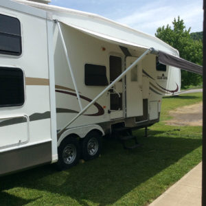 cedar creek 5th wheel travel trailer rental at susquehanna trail campground in ny
